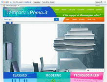 Tablet Screenshot of lampadariroma.it